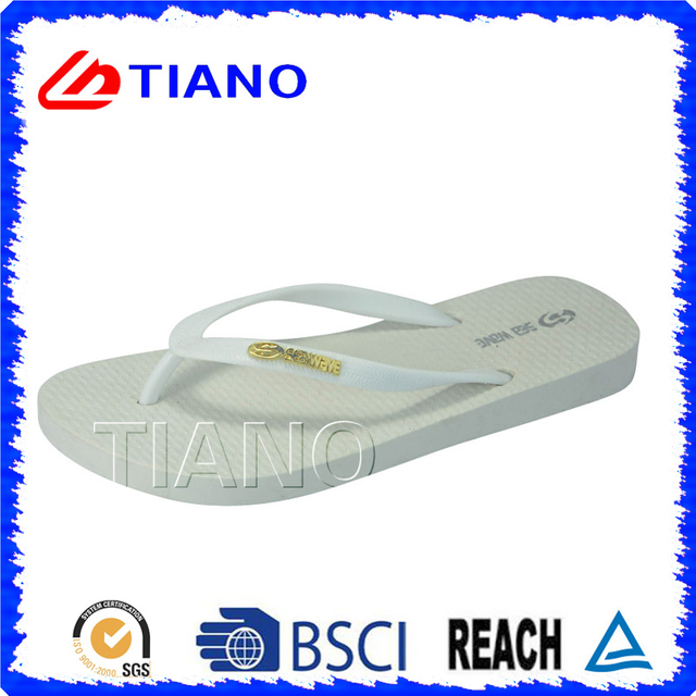 Summer Outdoor PVC Beach Slipper for Lady (TNK10007)
