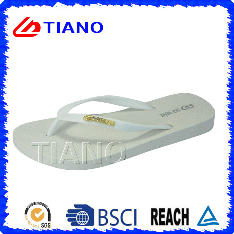 Summer Outdoor PVC Beach Slipper for Lady (TNK10007)
