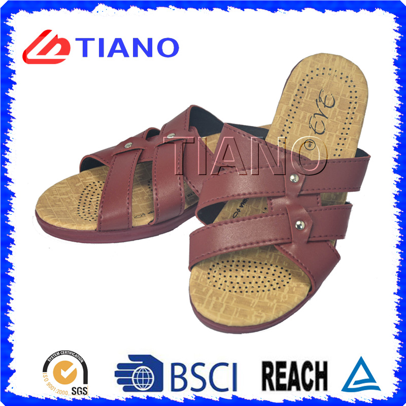 Comfortable Footbed Lady EVA Beach Slipper for Casual Walking (TNK20086)
