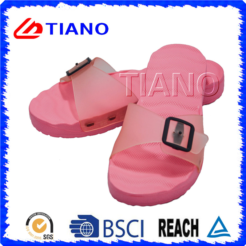 Fashion Hook &amp; Loop Slipper for Lady (TNK20026)