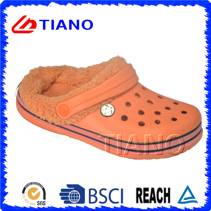 Winter Warm Garden EVA Clogs with Fur for Lady (TNK40006)