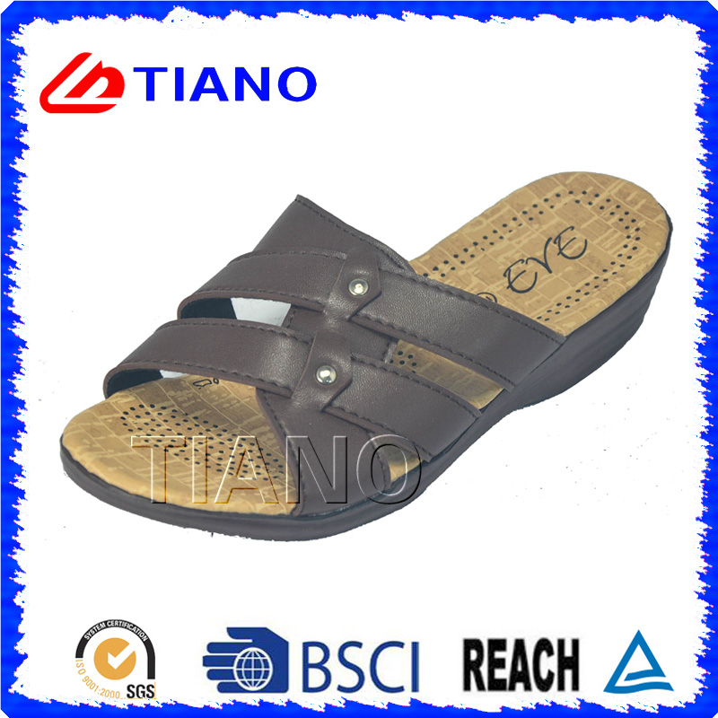 Comfortable Footbed Lady EVA Beach Slipper for Casual Walking (TNK20086)