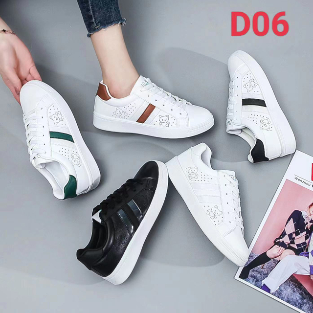 PU Leather Casual White Sneaker Shoes