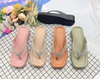Fashion Trend Waterproof Dress Sandals PVC Ladies Flip Flop Beach Slippers 