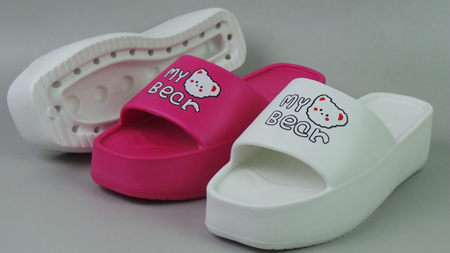 Summer Anti-slip Women House Slides Pure Color Soft Thick Sole EVA Casual Slippers
