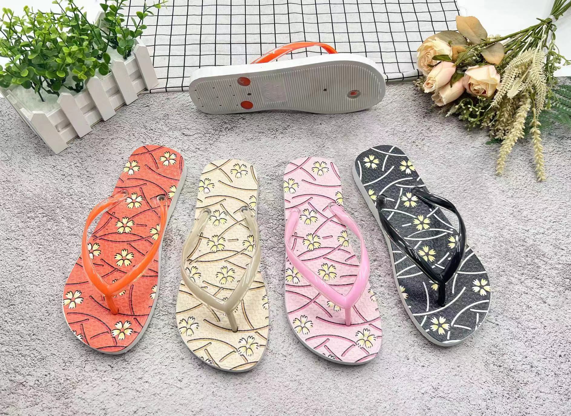 OEM Flip-Flops Ladies Sandals Outdoor Beach PVC Flip Flops Footwear 