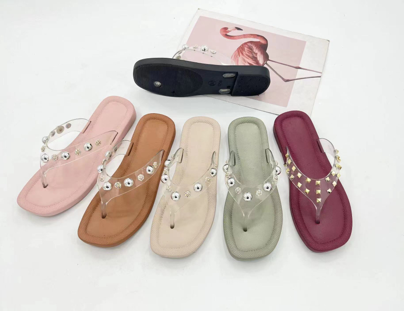 Wholesale Women Slipper Outdoor Sandals Fashion Summer Design Women PVC Slipper Flip Flop for Lady