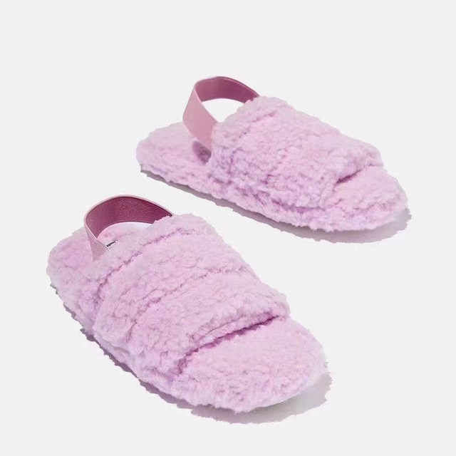 Ladies Fashion Slipper House Indoor Home Women's Designer Winter Warm Slippers Plush Slipper 