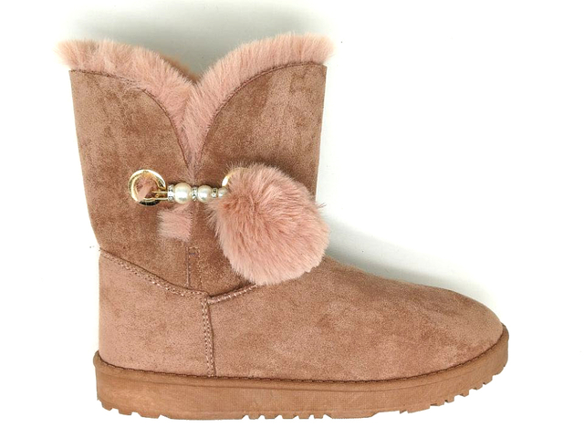 Wholesale Fashion Ladies UG Boots Kids Women Winter Snow Ribbon Fur Boots 