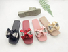 Customizable Fashion Ladies Flat Shoes Decorations PVC Ladies Summer Slippers