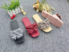 Customizable Designer PVC Flat Shoes Bow Decoration Lady Summer Casual Slippers