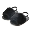 Customized Imitation Rabbit Hair Surface Children Sandals Super Soft Girl Sandals