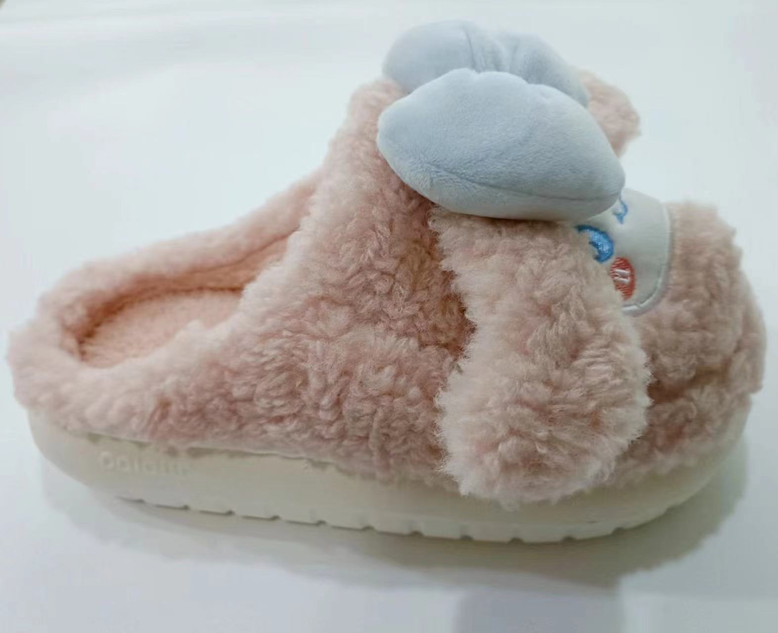Cute Puppy Animal Women's Slippers Comfortable Soft Plush Winter Lady Warm Cotton Slippers