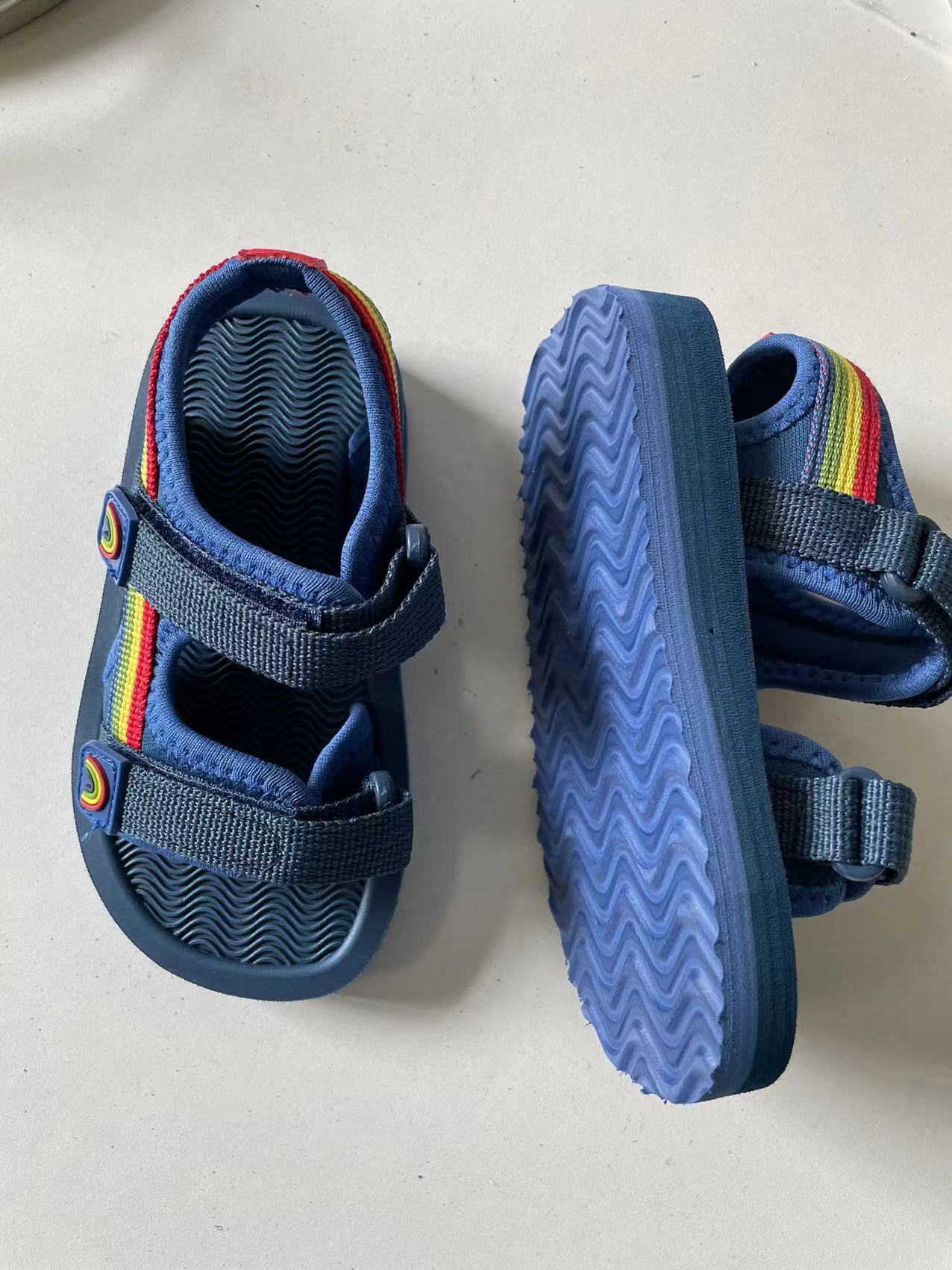 Summer New Children's Shoes Boys Casual Beach Shoes Webbing Fashion Simple Open-toed Sandals