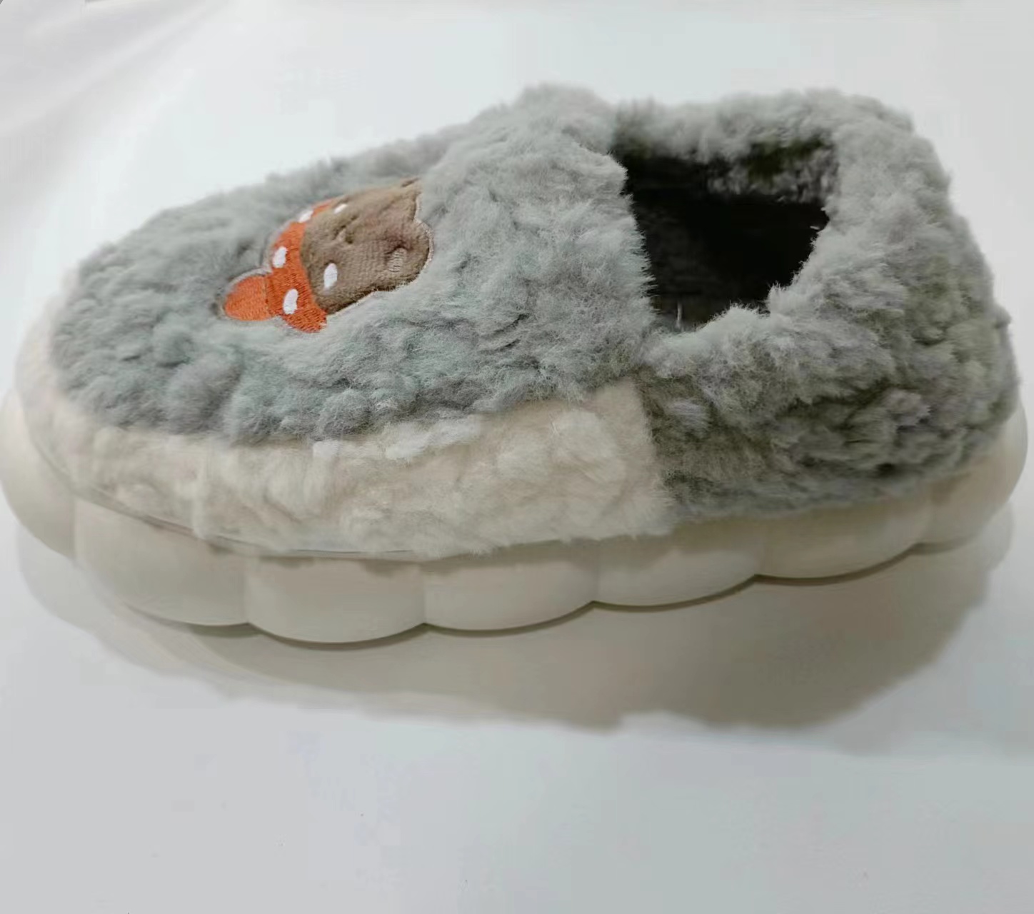 Lovely Animal Jacquard Warm Winter Indoor Slippers Women's Winter Cotton Shoes