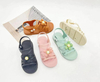 Summer Little Girls Sandals Flower Simple Cute Pink Green Children Sandals Toddler Baby Soft Casual School Girl Shoes