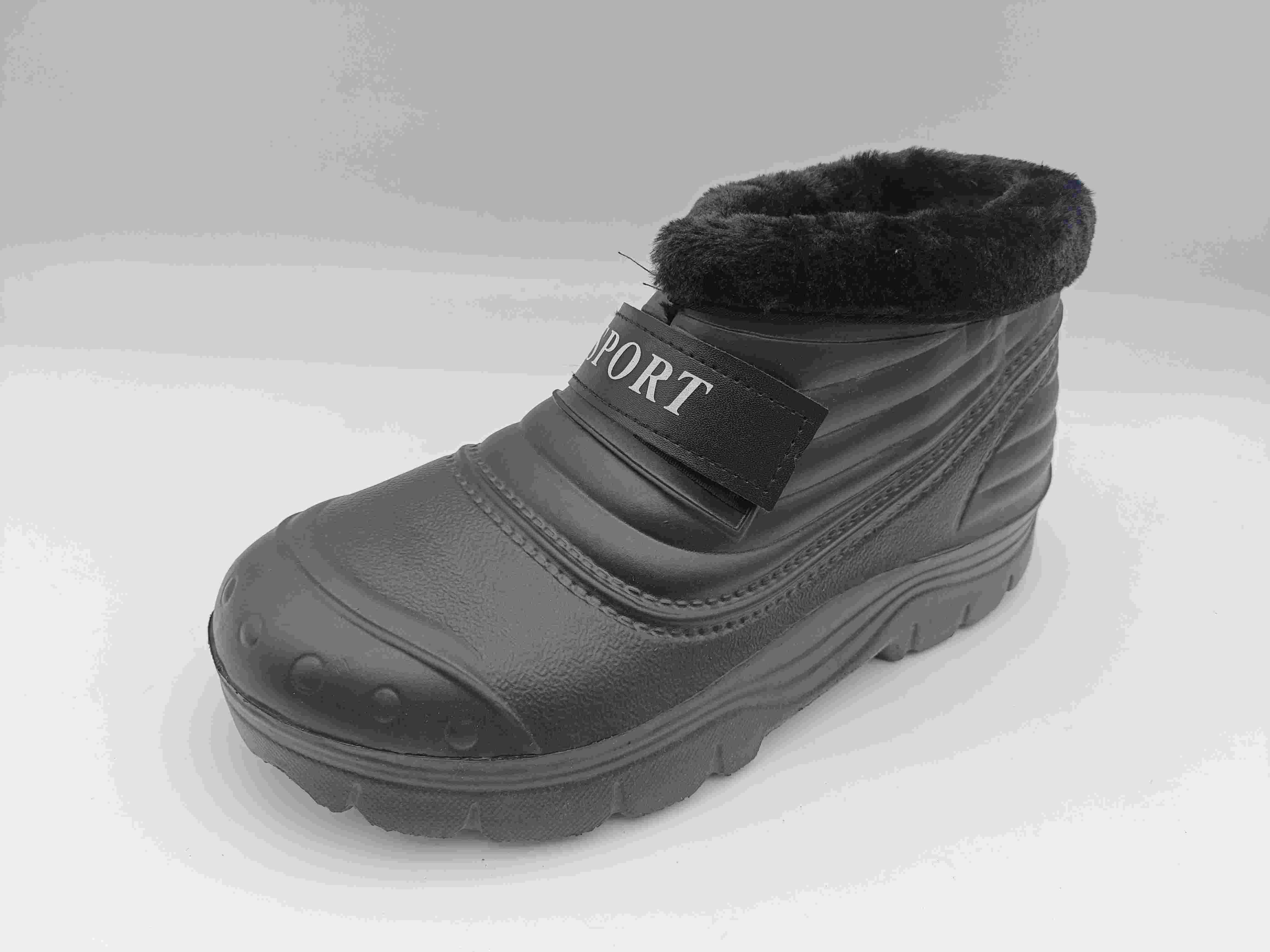Women EVA Soft Material Ladies Shoes Black Winter Short Boots