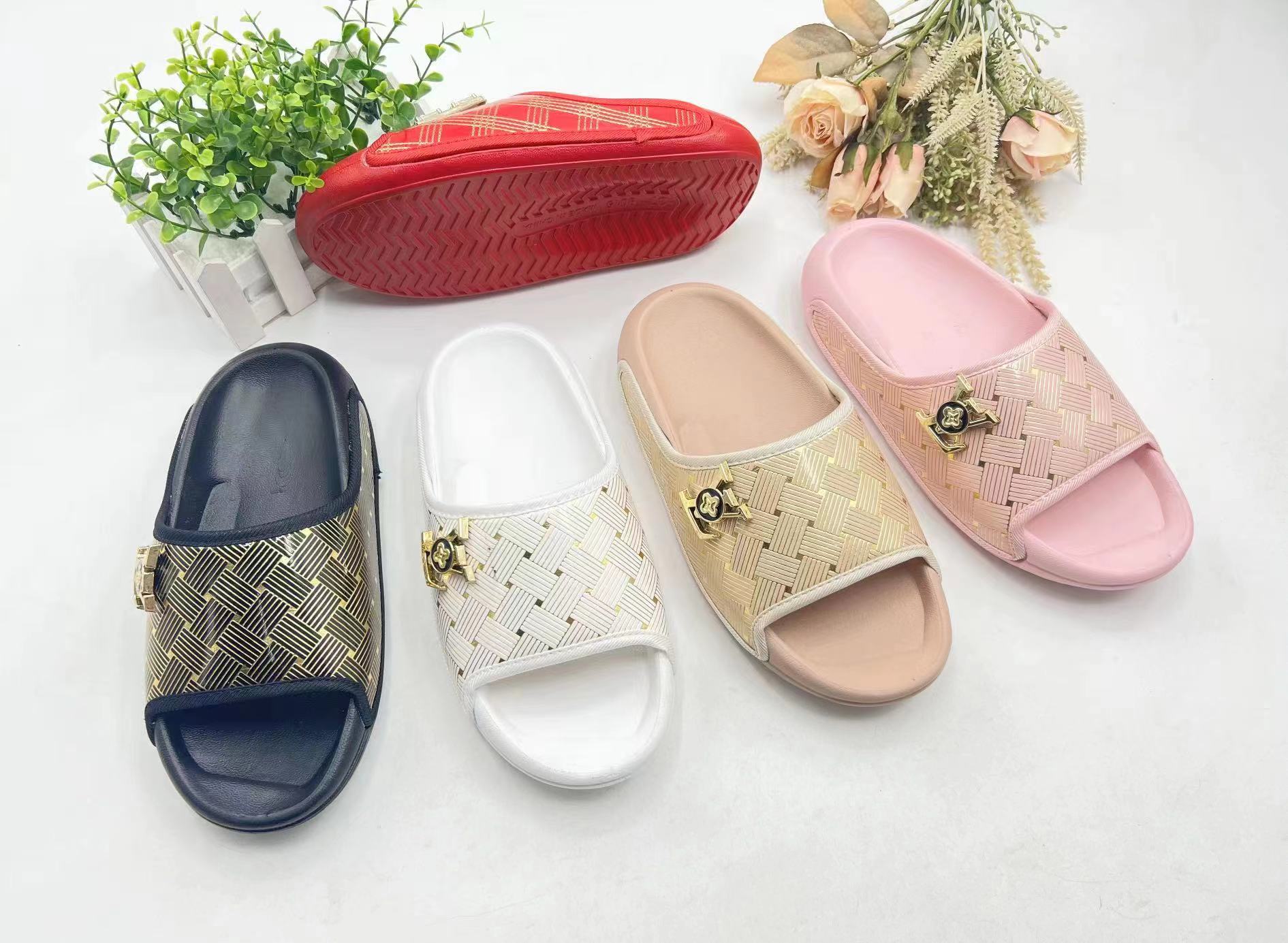 Custom Casual Slides Footwear Women PVC Sandals Shoes With Accessories