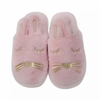 High-end Warm Winter Pink Fluffy Fuzzy Custom Women Home Bedroomh Slipper 