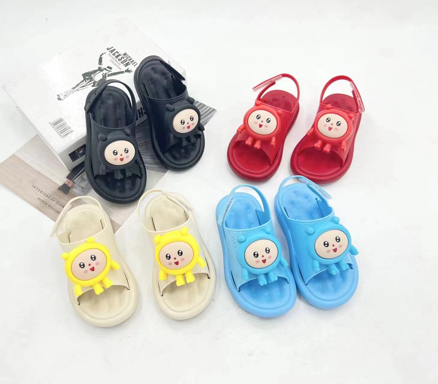 Summer New Girl Soft Soled Princess Sweet Baby Shoes Cartoon Decoration Children Beach Sandals for Kids