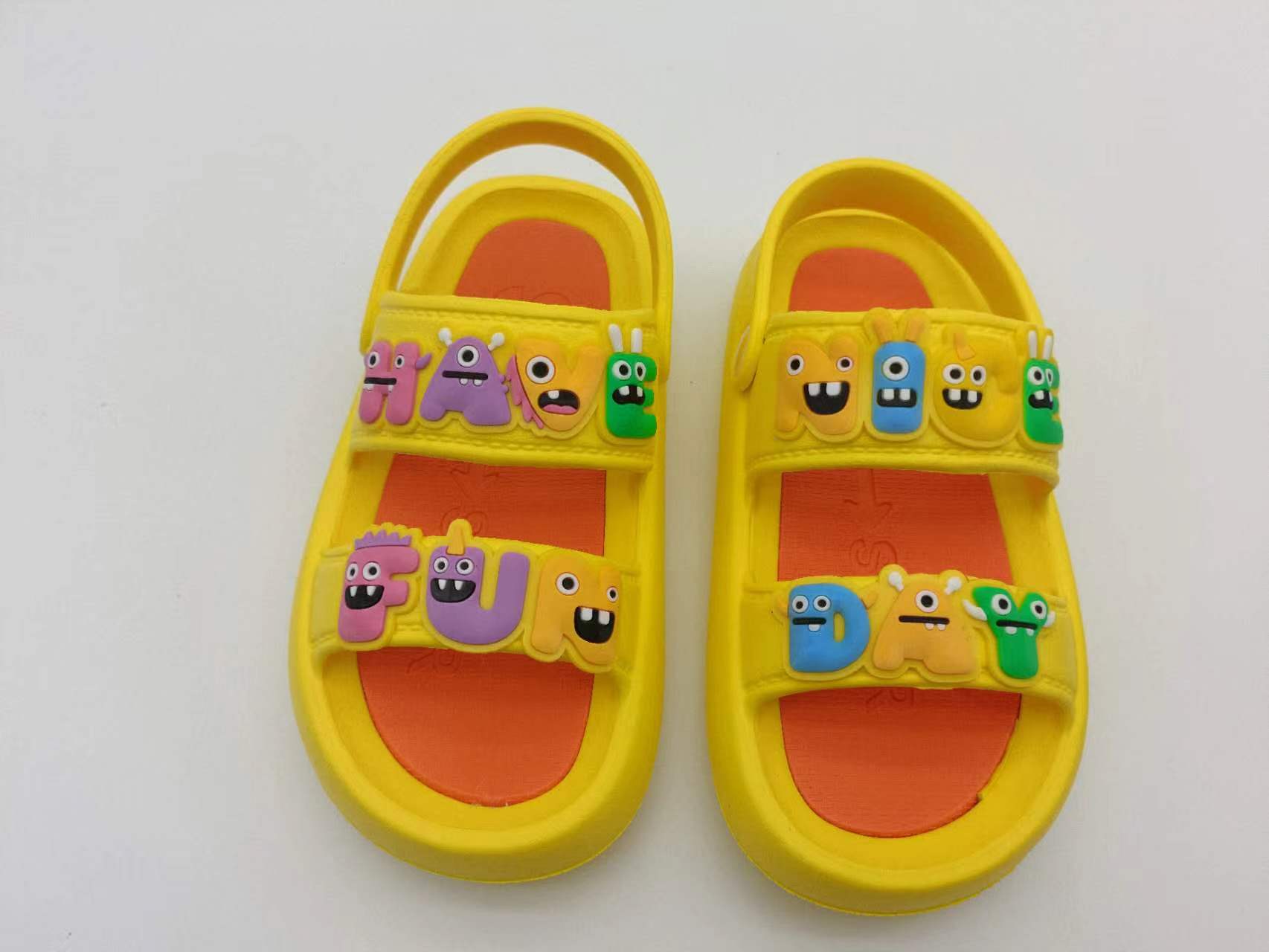 Summer New Cute Cartoon Little Sandals Indoor Home Non-slip Slippers for Kids 