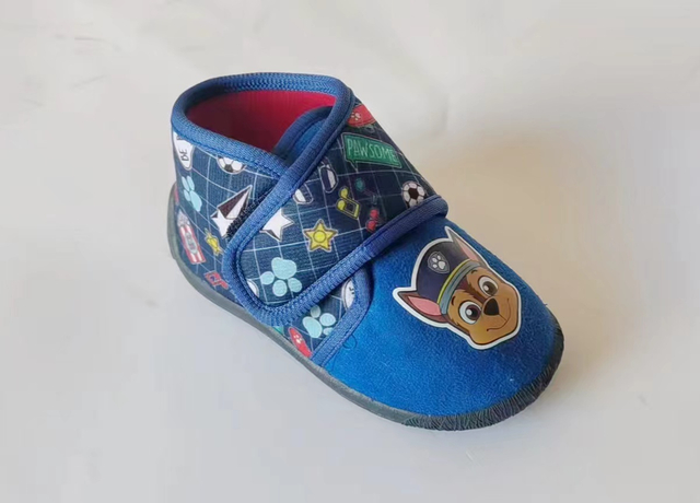 Kids Kindergarten Shoes Flat Anti-skid Dog Pattern Canvas Sports Casual Shoes