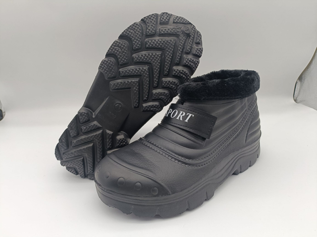 Women EVA Soft Material Ladies Shoes Black Winter Short Boots