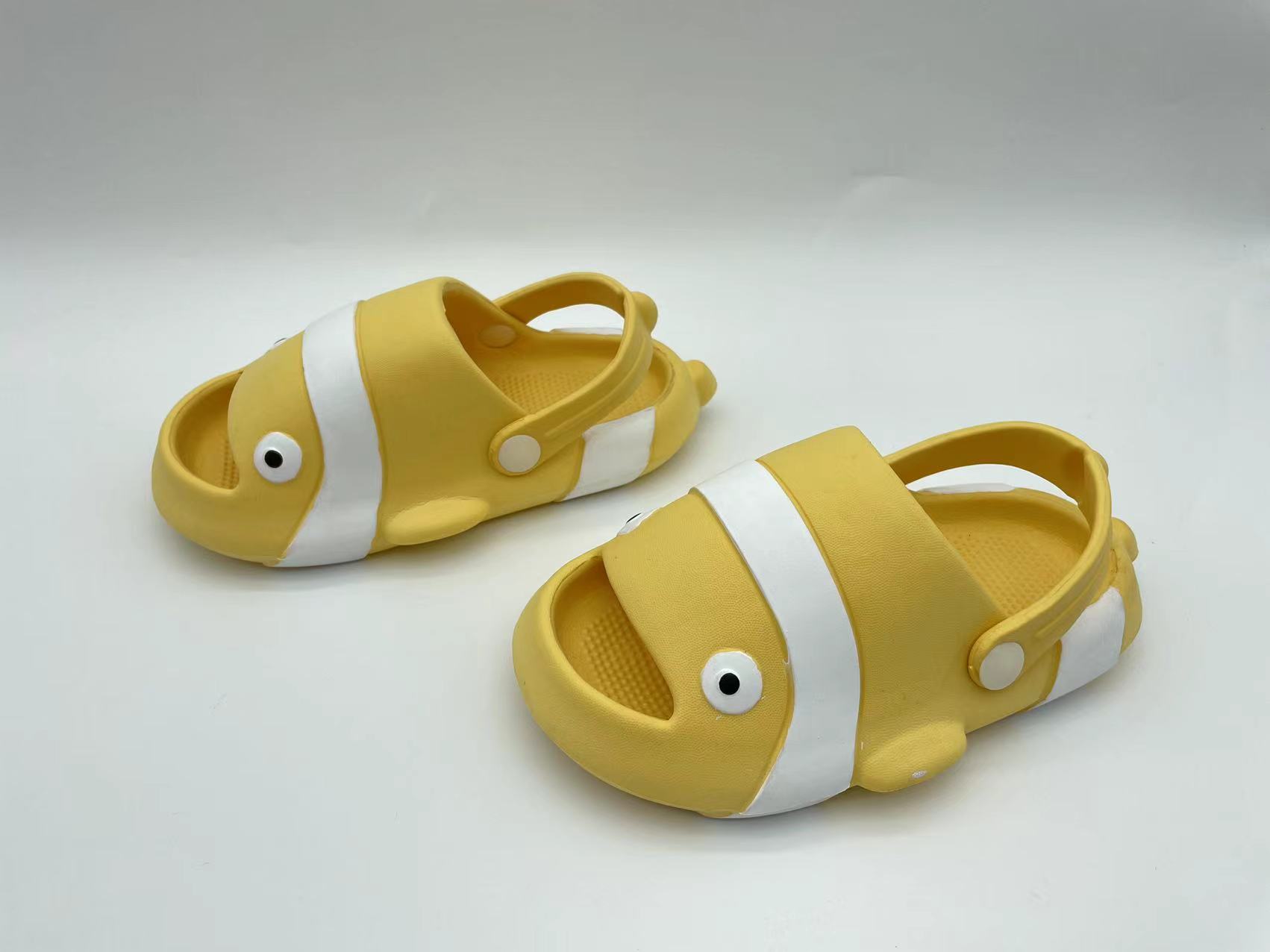 Cartoon Cute Kids Summer Beach Outdoor EVA Fish Slides Slippers
