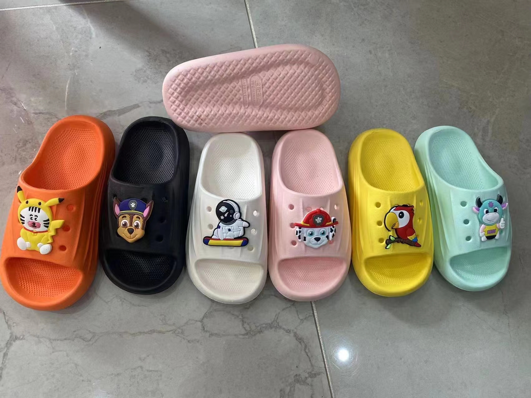 Children Slippers Summer Indoor Soft Bottom Thickened Bath Bathroom Slippers Cute Sandals for Kids And Babies