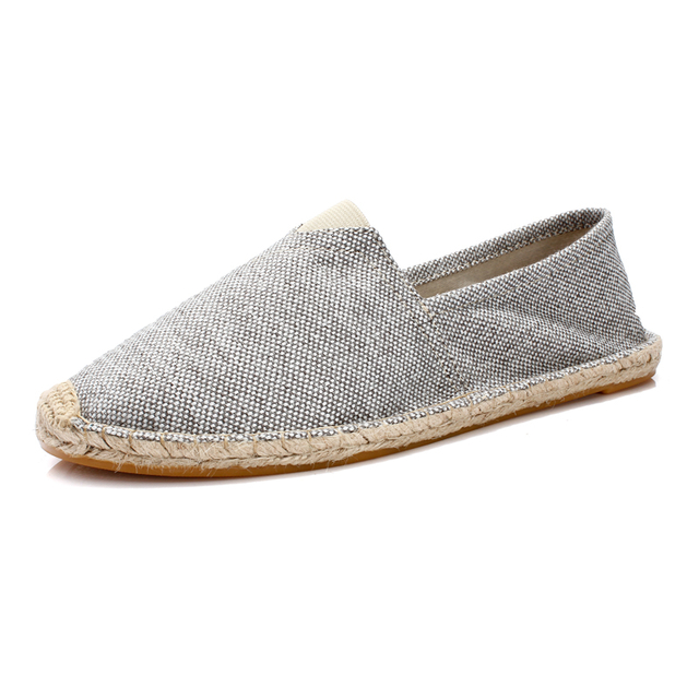 Men Shoes Spring Espadrilles Shoes Men Canvas Shoes Breathable Boys Loafers Shoes