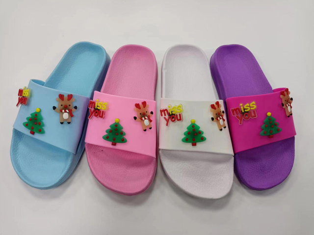 Soft Sandals Breatheble Shower Slippers Funny Quick-dry Kids Shoes Bath Slipper