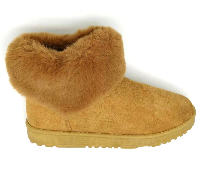 Custom Logo New Winter Women's Boots Leather Fur Lined Thick Sole Ladies Fashion Boots