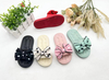 Custom PVC Slippers Sandals Fashion Trend Bow Breathable Slippers For Kids