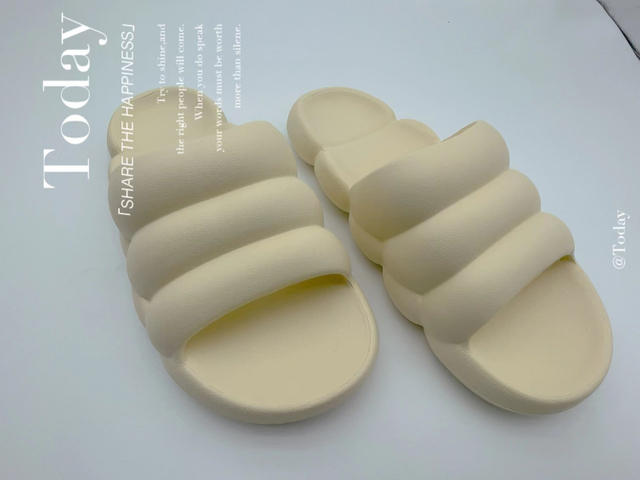 Summer Macaron Color Scheme Women Slipper Shoes Waterproof EVA Home Slipper