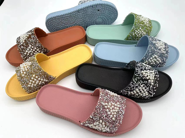 Summer Indoor Outdoor Non Slip PVC Slippers Comfortable Slipper For Lady 