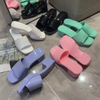 Summer Fashion Solid Color High-Heeled Sandals Casual Beach Woman Jelly Slipper