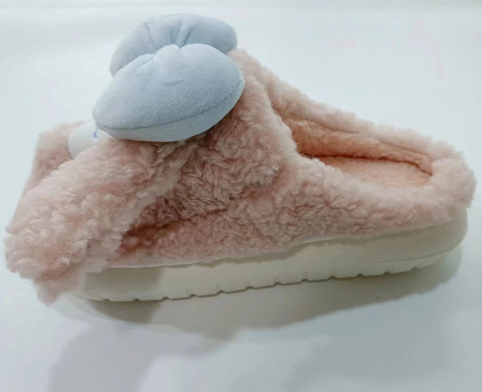 Cute Puppy Animal Women's Slippers Comfortable Soft Plush Winter Lady Warm Cotton Slippers
