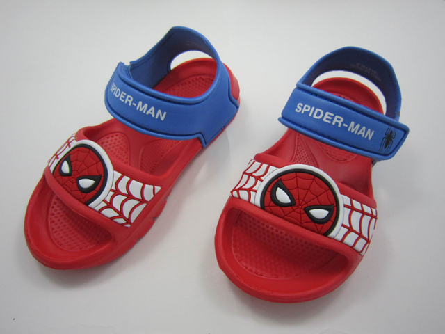 Summer Kid Shoes Cartoon Spiderman Boys Casual Anti-slip Sandals Girls Kitty Princess Sandals Kids Outdoor Leisure Beach Shoes