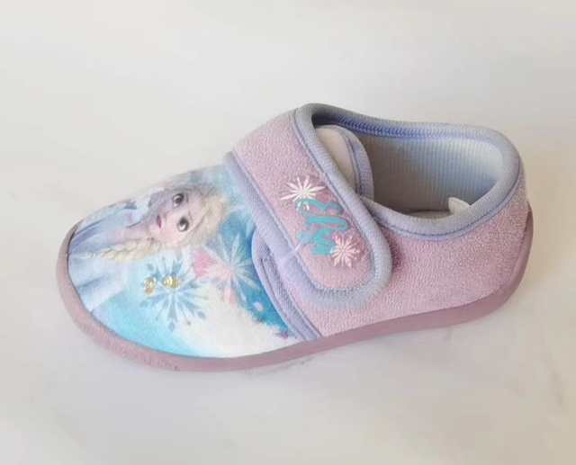 Children's Autumn Casual Shoes Soft Soled Flat Shoes Frozen Kids Canvas Shoes
