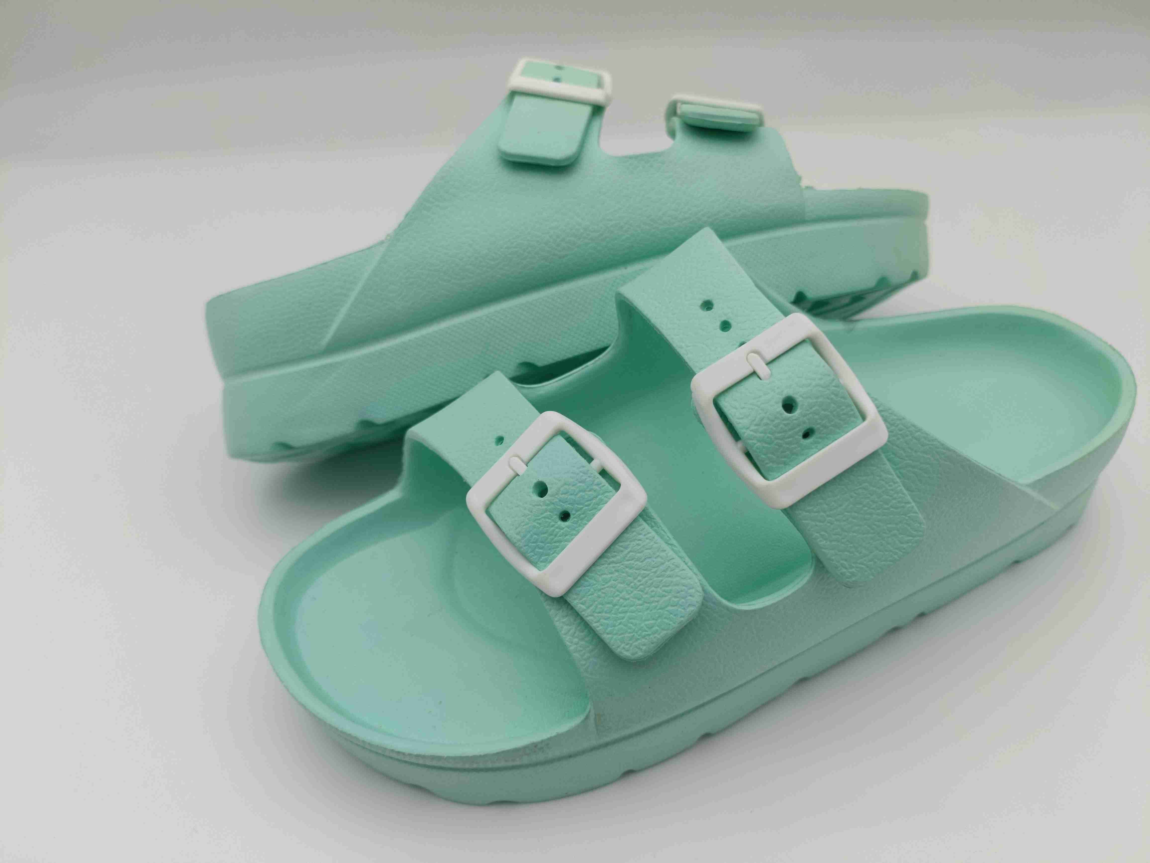 New Straps Open Toe Women Slippers EVA Wedge Buckle Slides Sandal Shoe