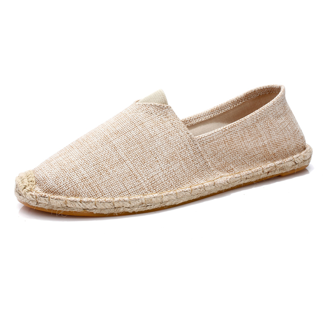 Men Casual Shoes Popular Men Canvas Shoes Breathable Fashion Flat Footwear Spring Espadrilles