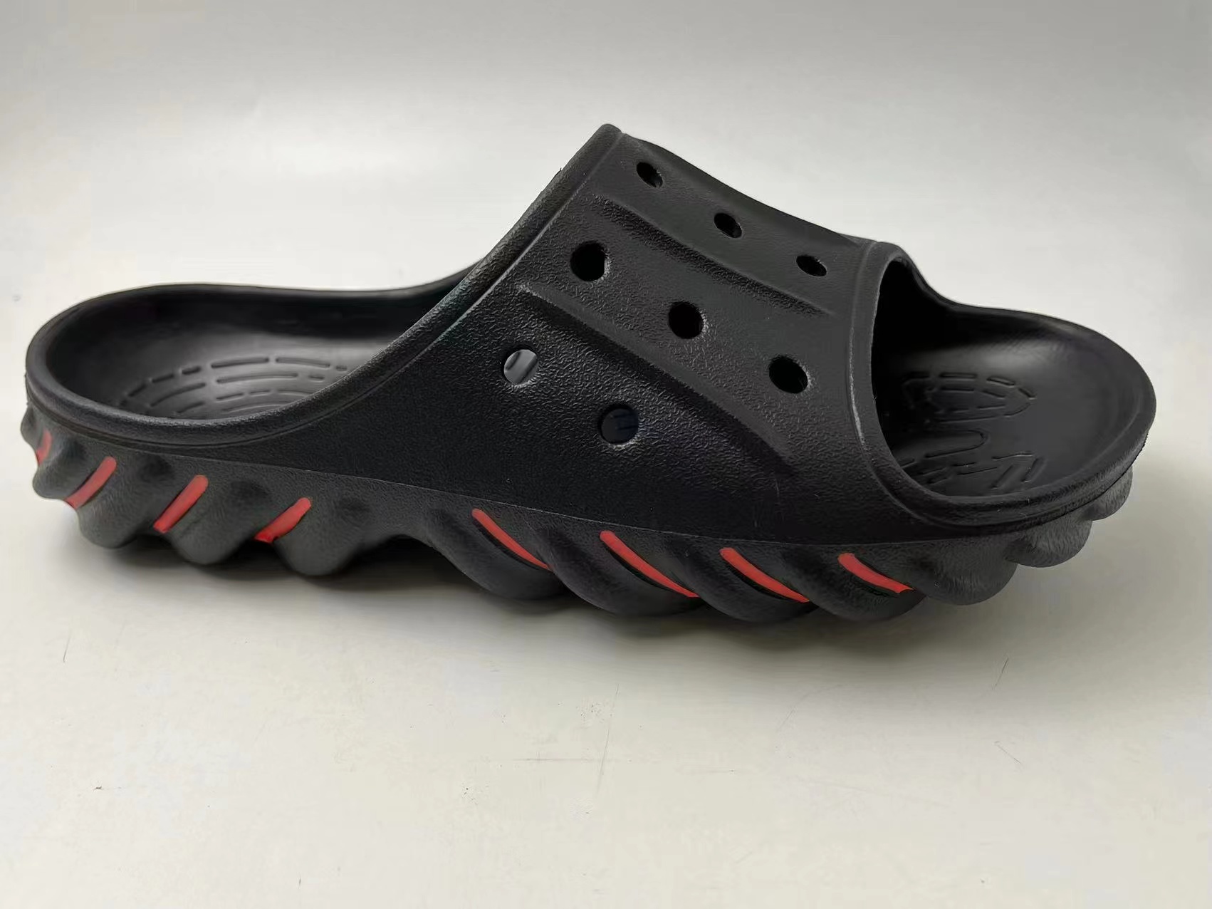 Custom Men Black Slipper Shoes Beach Light Weight Footwear Fashion EVA Slippers