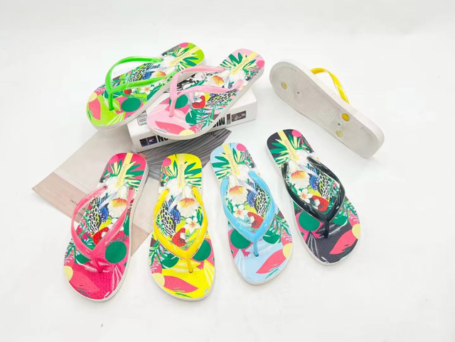 Leisure Seaside Beach Fashion Outdoor Sports PVC Slide Slippers Shoes Wedges Women Sandals Flip Flop 