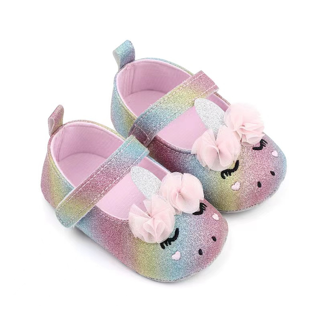 Infant Newborn Baby Girls Soft Shoes Walking Flat Baby Shoes
