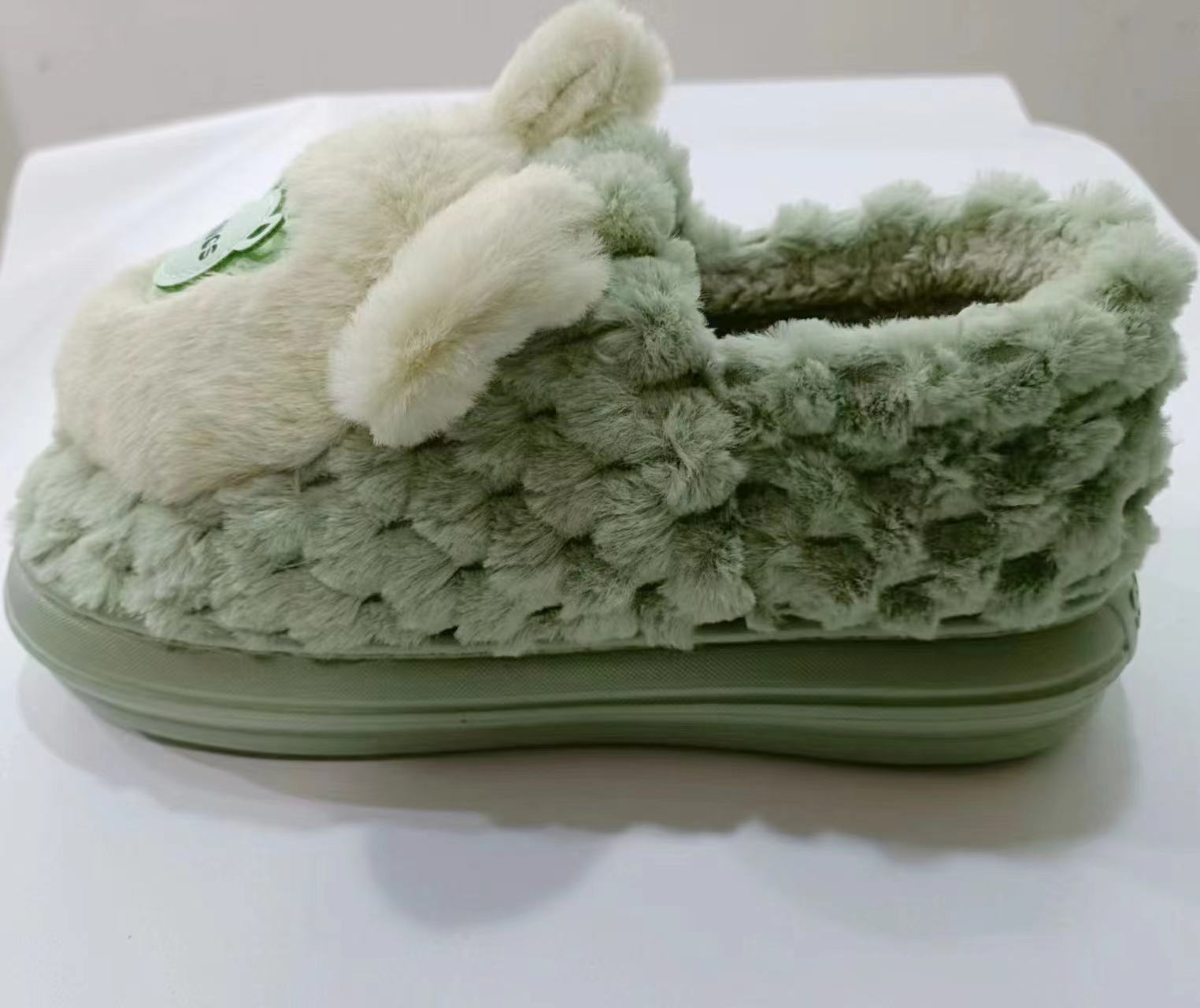 Women's Winter Slippers Cute Cartoon Indoor Bag Heel Slippers Cotton Shoes
