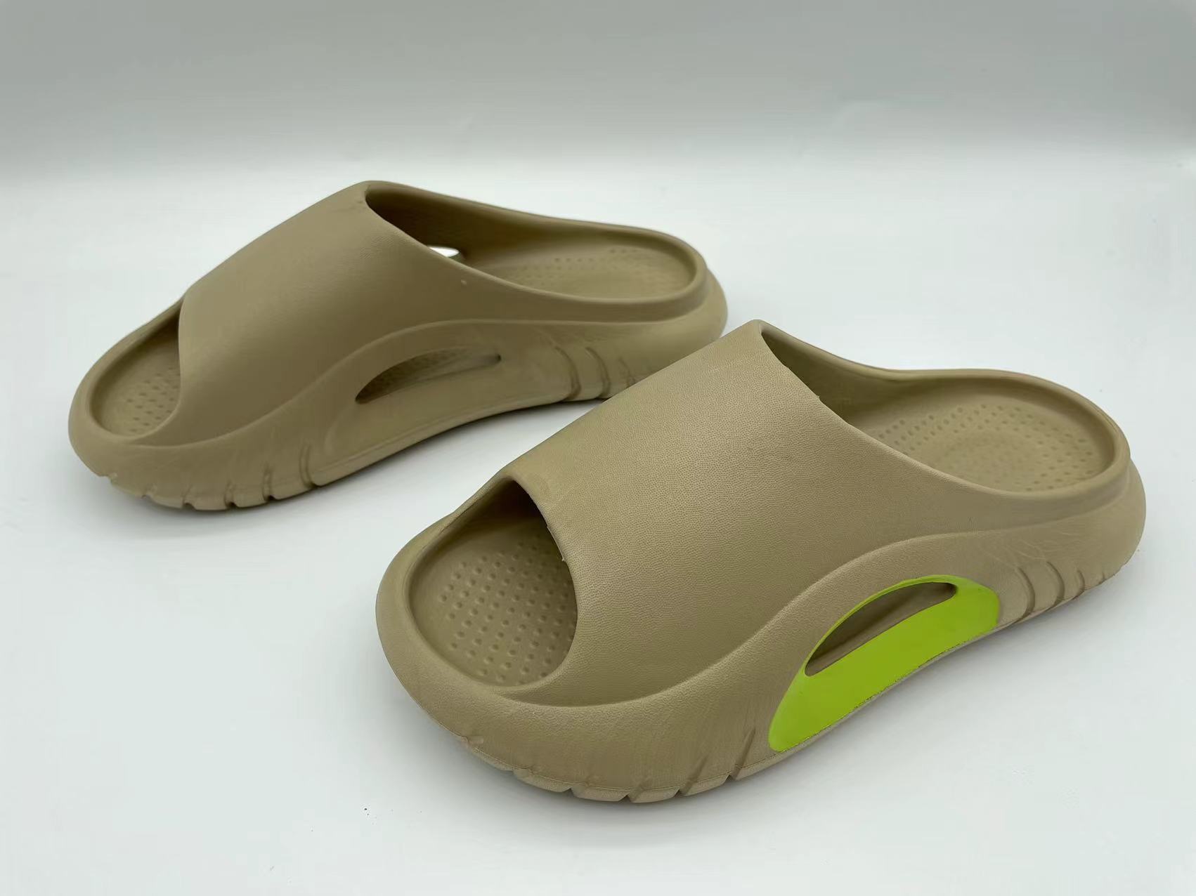 Customized Men Flat Slides Shoes Slip On EVA Indoor Beach Summer Sandals Slippers 