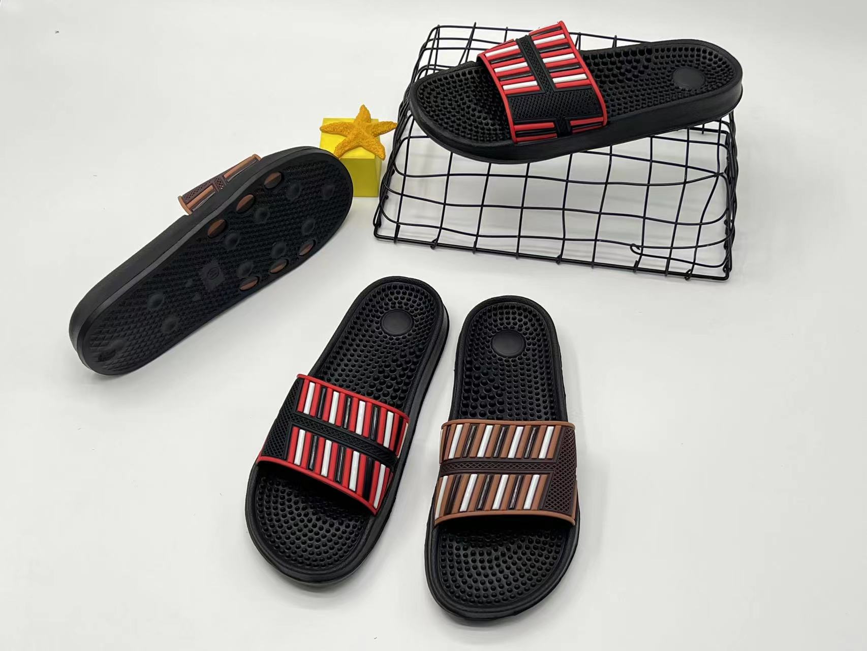 Comfortable Men PVC Uppers EVA Bottom summer Sole Slippers