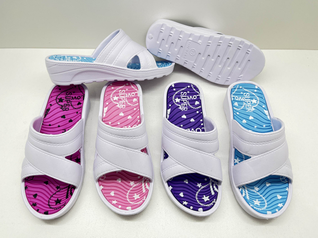 OEM Female Summer EVA Flat Non-Slip Soft Lady Shoes Indoor Home Women Slippers