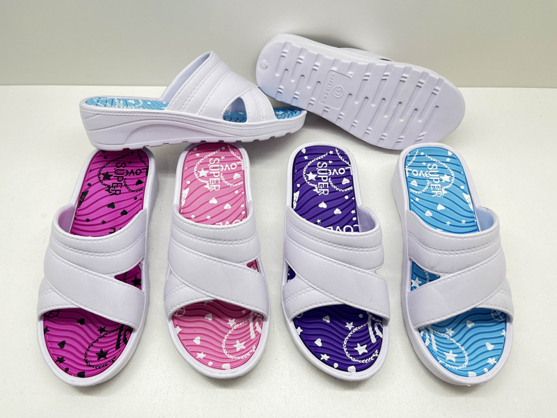 OEM Female Summer EVA Flat Non-Slip Soft Lady Shoes Indoor Home Women Slippers