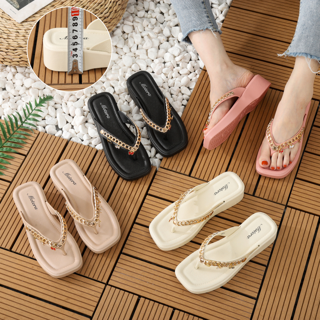 Wholesale Custom Design Ladies Women Sparkling Flip Flops with Women Sandal